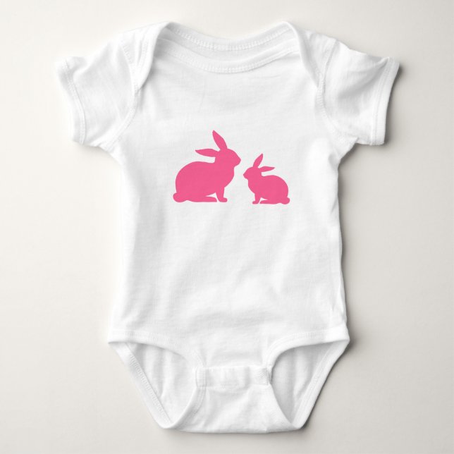 Body Para Bebê Mama Rosa e Bunny Bebê (Frente)