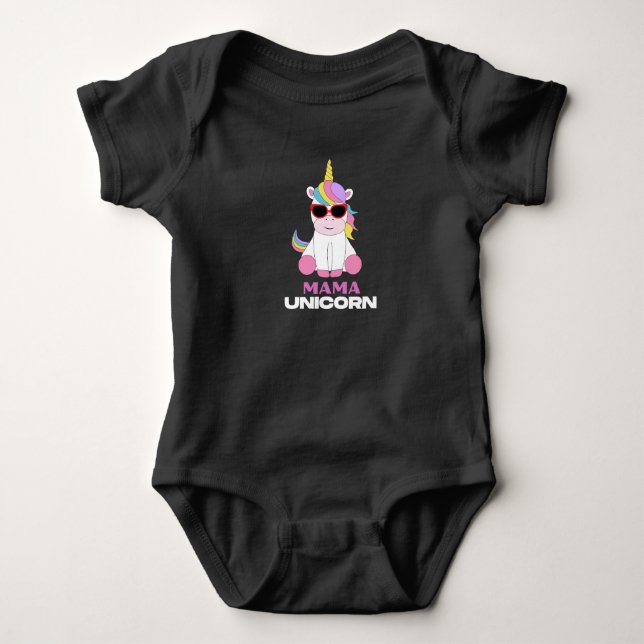 Body Para Bebê Mama Unicorn Magic Squad (Frente)
