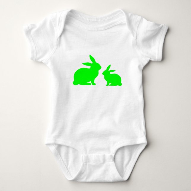 Body Para Bebê Mama Verde e Bebê Belo Bebê Bebê Roupa (Frente)