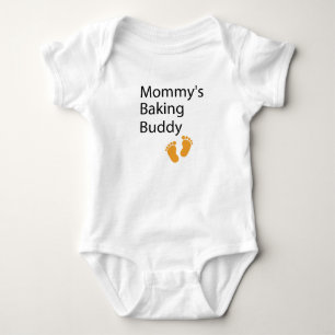 Body Para Bebê Mamãe Baking Buddy Baking Mãe, bebê cozido