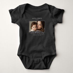 Body Para Bebê Mamãe de Fotografias Personalizadas + Primeiro Dia