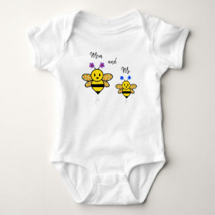 Body Para Bebê Mamãe e eu, bichinho de Bebê Floral