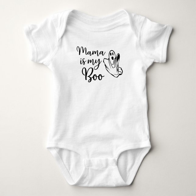 Body Para Bebê Mamãe é minha Boo (Frente)