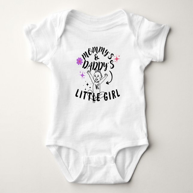 Body Para Bebê Mamãe e Pai Menina (Frente)