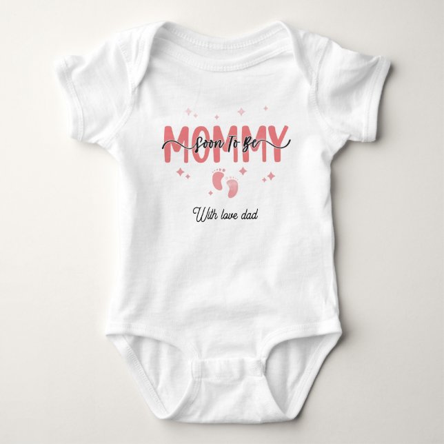 Body Para Bebê Mamãe em breve (Frente)