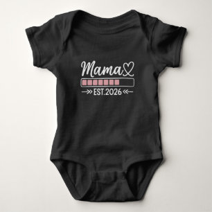 Body Para Bebê Mamãe est. 2026 Anúncio de Gravidez Mamãe