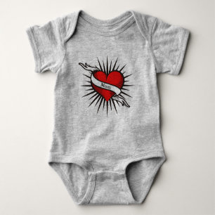 Body Para Bebê Mamãe Heart Bodydress