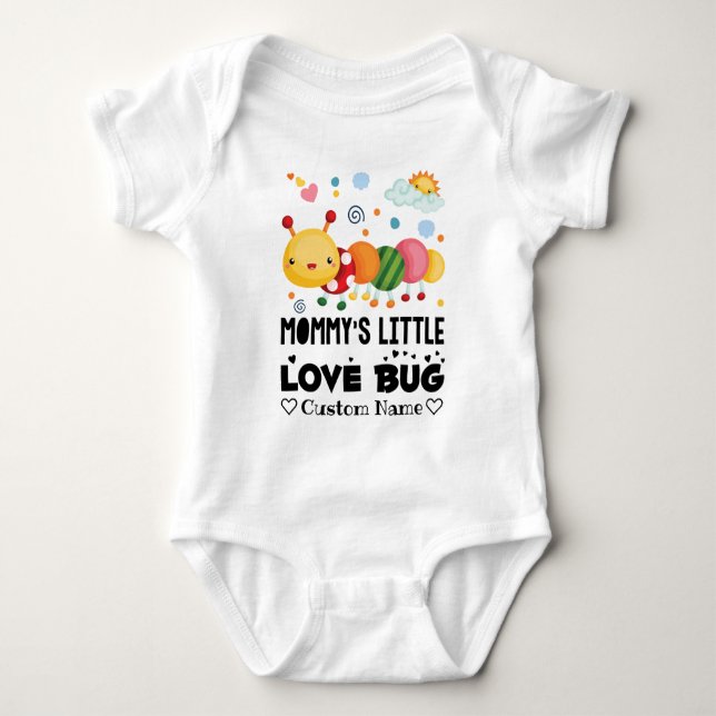 Body Para Bebê Mamãe Little Love Inseto (Frente)