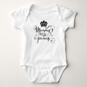 Body Para Bebê Mamãe pequena princesa uma peça para bebê