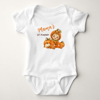 Body Para Bebê Mamãe Pequeno Abobrinha Cute Bebê de Halloween