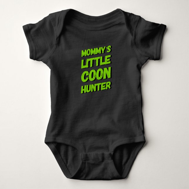Body Para Bebê Mamãe Pequeno Casaco Caçador Bebê (Frente)