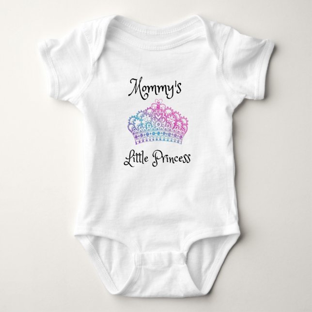 Body Para Bebê Mamãe Princesa Bonitinha Bonitinha Presente (Frente)