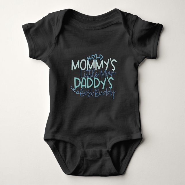 Body Para Bebê Mamãe's homenzinho Papai's melhor amigo (Frente)