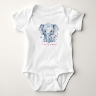 Body Para Bebê Mamães Super Adoráveis e Elefantes Bebês