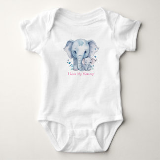 Body Para Bebê Mamães Super Adoráveis e Elefantes Bebês