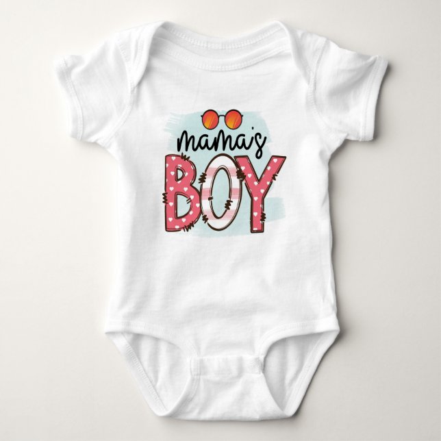 Body Para Bebê Mamas Boy (Frente)