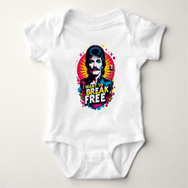 Body Para Bebê Mameluco I Want to Break Free