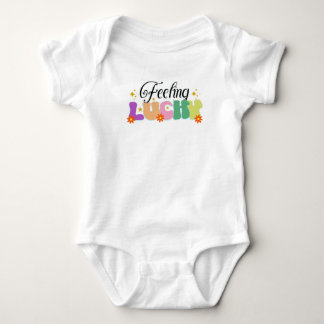 Body Para Bebê Mameluco para bebé Feeling Lucky