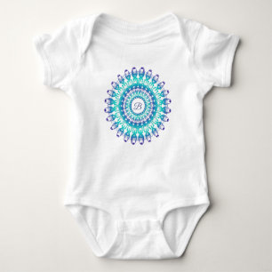 Body Para Bebê Mandala étnica. roupa de bebê