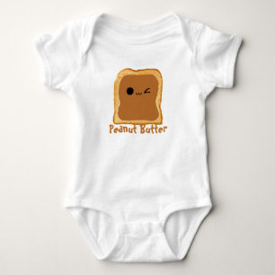 Body Para Bebê Manteiga de amendoim