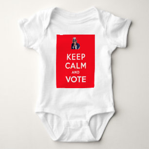 Body Para Bebê Mantenha a calma e vote