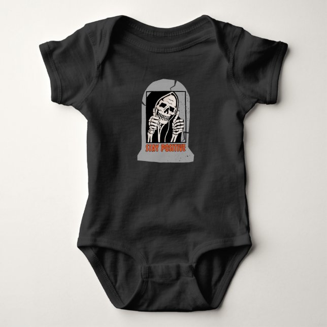 BODY PARA BEBÊ MANTENHA ESQUELETO POSITIVO (Frente)
