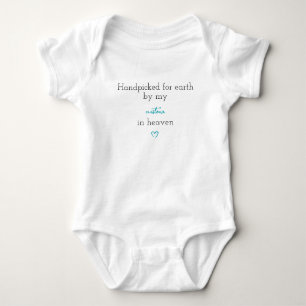Body Para Bebê Mão escolhida para o terno