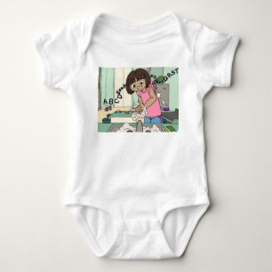 Body Para Bebê Mãos de Lavagem