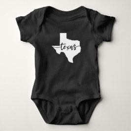 Body Para Bebê Mapa do Estado do Texas EUA