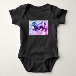 BODY PARA BEBÊ MAPA LEO DA CONSTELAÇÃO NO BODYSUIT DO CÉU DO