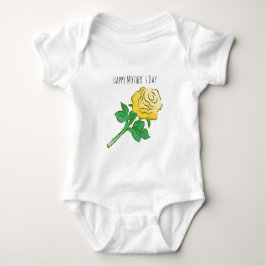 Body Para Bebê Maravilhosa Rosa Amarela
