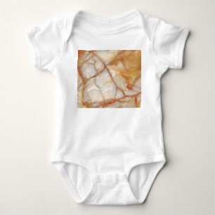 Body Para Bebê Marble Majestade: Elegância brilhante