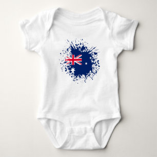Body Para Bebê Marca do Souvenir Austrália, Viagem de Bandeira da