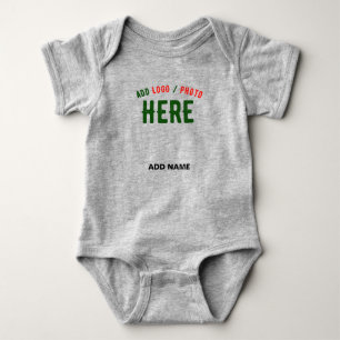Body Para Bebê MARCA na moda MODERNA PERSONALIZADA DE CINZAS HEAT