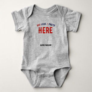 Body Para Bebê MARCA na moda MODERNA PERSONALIZADA DE CINZAS HEAT