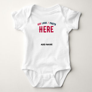 BODY PARA BEBÊ MARCA VERIFICADA BRANCA PERSONALIZÁVEL MODERNA