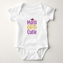 Body para Bebê Mardi Gras Cutie