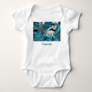 Body Para Bebê Mary Cassatt - Menina em uma Poltrona Azul