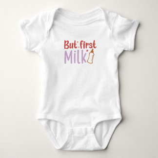 Body Para Bebê Mas Primeiro Leite - Bebê-Bebê-Bebê-Roupa De Bodyf