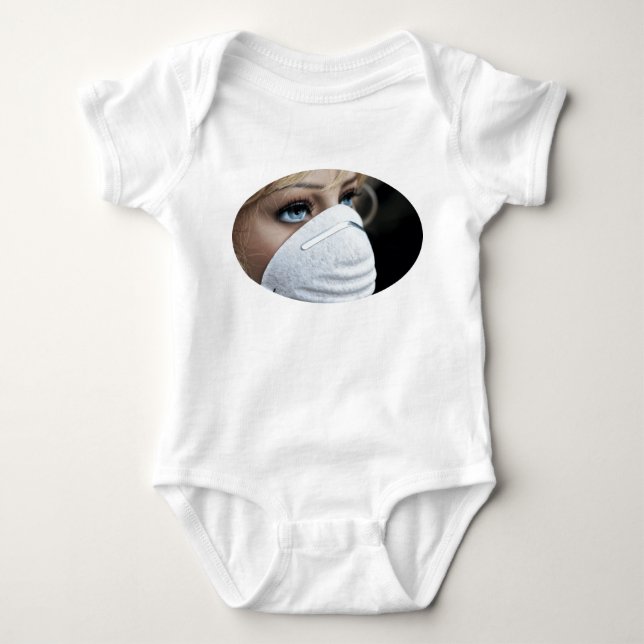 Body Para Bebê Máscara de proteção contra vírus Corona (Frente)