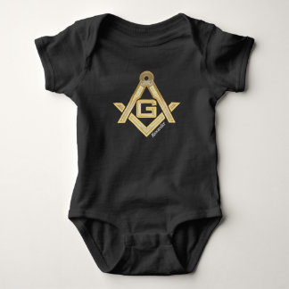 Body Para Bebê Masonic Ouro Rush