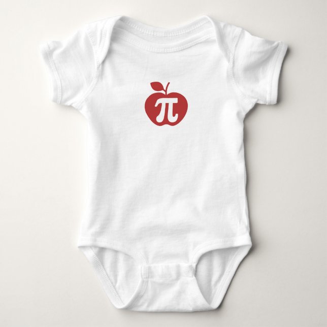 Body Para Bebê Matemática Apple Pi 3.14 (Frente)