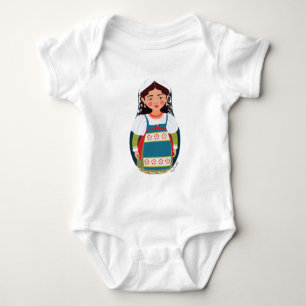 Body Para Bebê Matryoshka Baby Bodydress Italiano