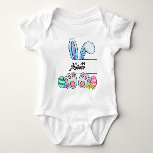 Body Para Bebê Matt Easter Bunny (Frente)
