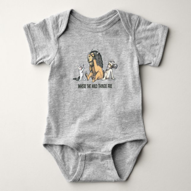 Body Para Bebê Max e as Coisas Selvagens Brincando (Frente)