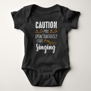 Body Para Bebê May Start Singer - Musical Choir Singer Music Ba