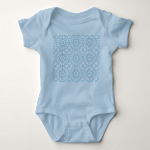 Body Para Bebê Mazipoodles Kaleidoscope S - Pato Ovo Azul Branco