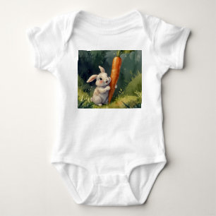 Body Para Bebê Meadow Bunny Dreams: Whimsical SleeperT-Shirt