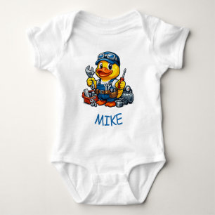 Body Para Bebê Mecânico de Pato de Borracha