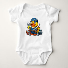 Body Para Bebê Mecânico Pato de Borracha